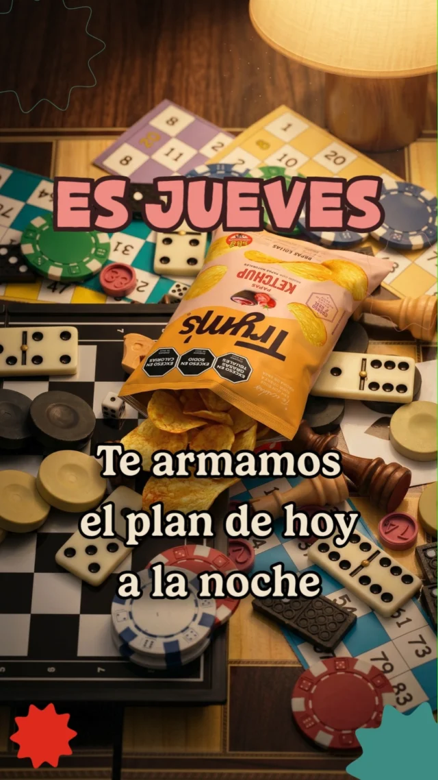 Jueves de juegos, charla y Trym’s sabor ketchup🎲🥔

Porque para cortar la semana no hace falta mucho: amigos, risas y algo crocante para acompañar.

¿Quién se suma al plan?

#Tryms #JuevesConAmigos #SnackTime