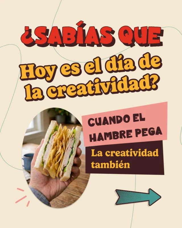 Hoy es el Día de la Creatividad 🎨
y decidimos aplicarlo… al snack.

Hay combinaciones que todos conocemos.
Y otras que aparecen cuando el hambre y la imaginación se juntan.

Sandwiches, wraps, pastas…
y para los más intrépidos, hasta chocolate.

Porque cuando se trata de snacks, no hay reglas.

¿Vos con qué combinarías tus Trym’s? 👀

#Tryms #SnackCreativo #SnackTime