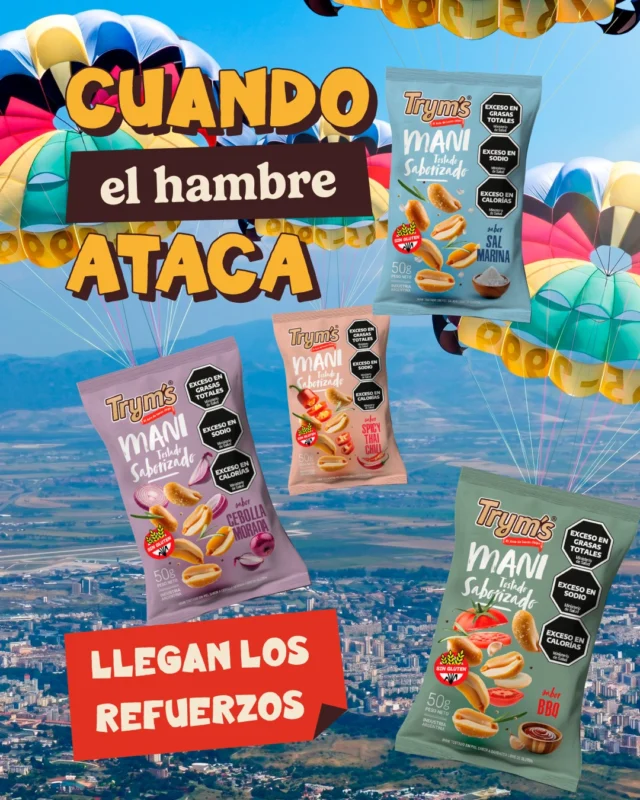Hay momentos que piden un poco más🤏🏼

Cuando baja la energía, cuando la picada se queda corta, cuando aparece gente de más o simplemente cuando querés algo rico…

Ahí es cuando llegan los refuerzos🥜 Cada uno con lo suyo, todos listos para levantar el momento.

¿Cuál elegís vos?

#Tryms #SnackTime #Maní #Refuerzos #Antojo #MomentosTryms #ParaCompartir #Picoteo