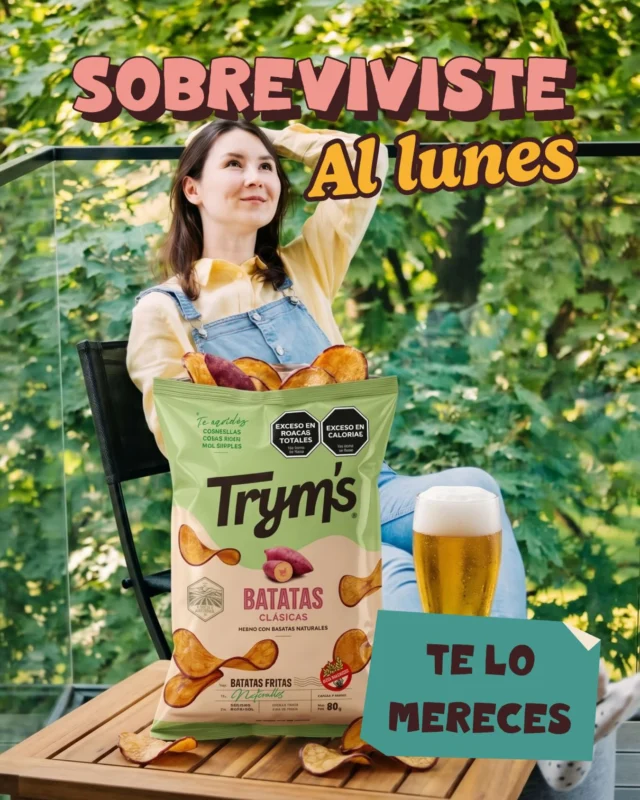 ¿Ya terminaste de trabajar?

Después de un lunes largo, es momento de bajar un cambio, sentarte cómodo y darte un mimo.

Algo frío para tomar, algo rico para picar y ese crunch que hace que todo cierre mejor 🍺✨

Porque a veces no hace falta mucho más que unas batatas Trym's🍠

#Tryms #MomentoCrunch #MasCrunchMasSabor #Lunes #DespuésDelLunes