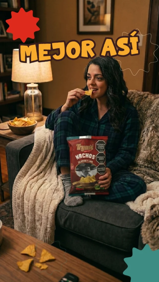Salías, o al menos esa era la idea… hasta que abriste la puerta y el frío decidió por vos. Y la verdad, mejor así ❄️🛋️

Pijama, sillón y algo crocante que no falla.

¿Probaste nuestros nachos sabor jalapeño y lima?🍋‍🟩🌶️

#Tryms #MomentoTryms #Crunch #Invierno #PlanEnCasa #SnackTime #Picada #NocheEnCasa