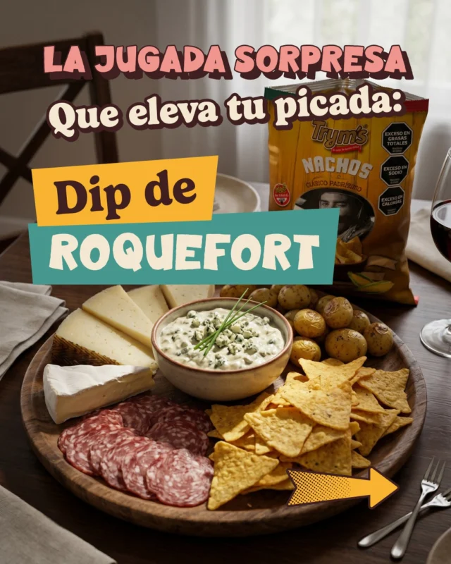 Caen invitados a ver el partido y querés subir el nivel de la picada? 👀🇦🇷

Este dip de roquefort es la jugada maestra: 3 pasos, sin fuego y listo en minutos🕢

Un toque distinto que aparece en la mesa…y desaparece primero.

Si lo hacés, contanos cómo te quedó 🥔⚽

#Tryms #MomentoTryms #Picada #Dips #RecetasFaciles #Entretiempo #FutbolEnCasa #Juntada #Snacks
