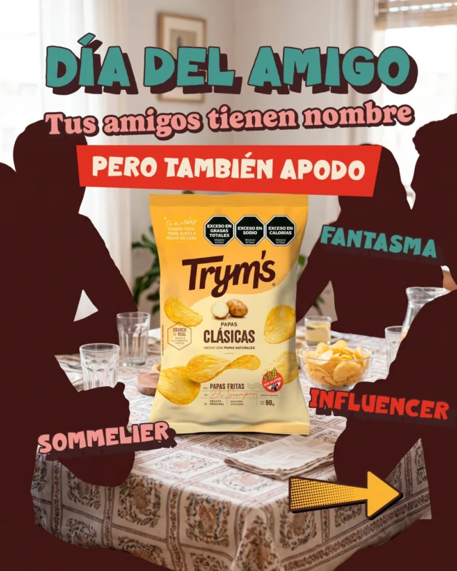 Hoy es el día del amigo🫱🏼‍🫲🏽

El día para confirmar que tu grupo sigue siendo el mismo de siempre: el que llega y abre sin preguntar, el que elige los sabores, el que mira cuánto queda.

Poné unas Trym’s en el medio y en dos minutos ya le sacás la ficha a cada uno😅

¿Quién es quién en tu grupo? 👀

#DiaDelAmigo #Tryms #CodigoDeGrupo