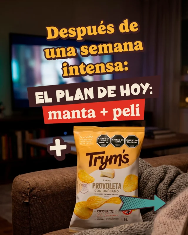 Noches de invierno = hacer lo que más te gusta ❄️❤️

Si tu plan para hoy es  noche de películas, ya sabés cómo viene la mano:
hay días de drama, días de tensión, días de no pestañear y días de risa fácil.

Lo bueno es que el plan se adapta. Lo mejor es que el snack también😏

#ModoInvierno #Tryms #PlanPeli #Crunch