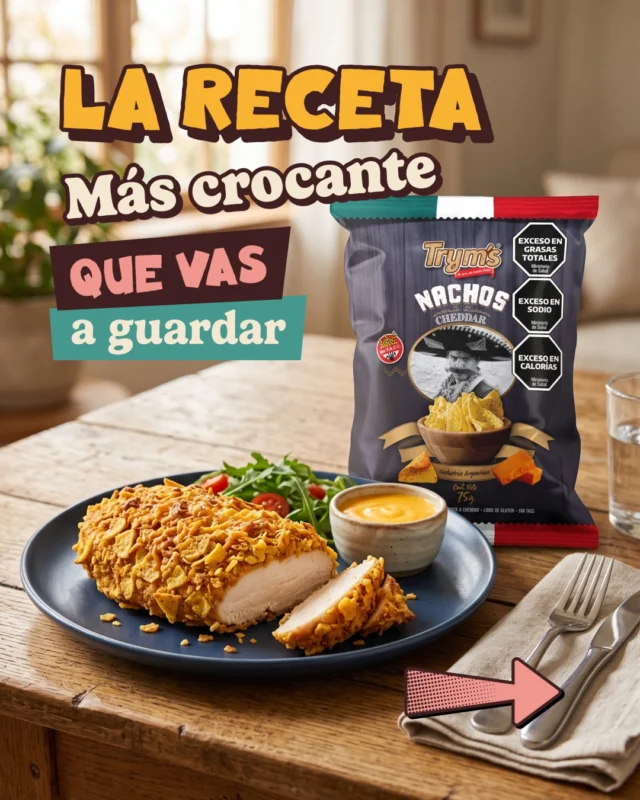 Hay dos tipos de personas: las que comen los nachos directo del paquete y las que los convierten en una costra crocante de cheddar para un pollo 🤝

Si sos del segundo grupo, este carrusel es para vos.

Guardalo para la próxima vez que quieras salir de la rutina sin complicarte demasiado 😏

#Tryms #NachosTryms #Recetas #Foodie #SnackLovers #CrunchTime