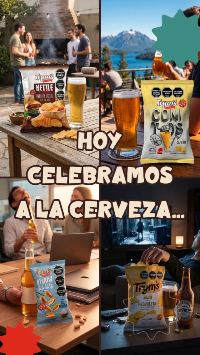 Hay planes que arrancan con un “¿tomamos algo?” y terminan varias horas después 🍻😏

Por eso nunca está de más tener un buen acompañamiento cerca.

Feliz Día de la Cerveza.

#Tryms #DíaDeLaCerveza #Snacks