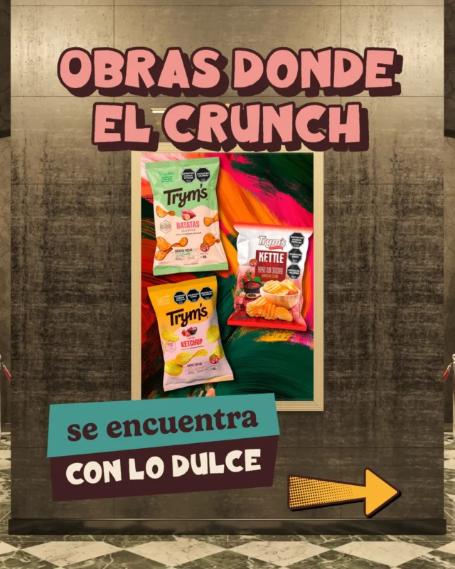 Hay personas que recorren museos buscando una experiencia cultural.

Y personas que podrían quedarse mirando unas Trym’s sabor barbacoa texana, unas sabor ketchup o unas batatas como si fueran una obra de arte🖼️

Las entendemos perfectamente.

#Tryms #PapasKettle #BatatasTryms #SnackMood #CrunchReal